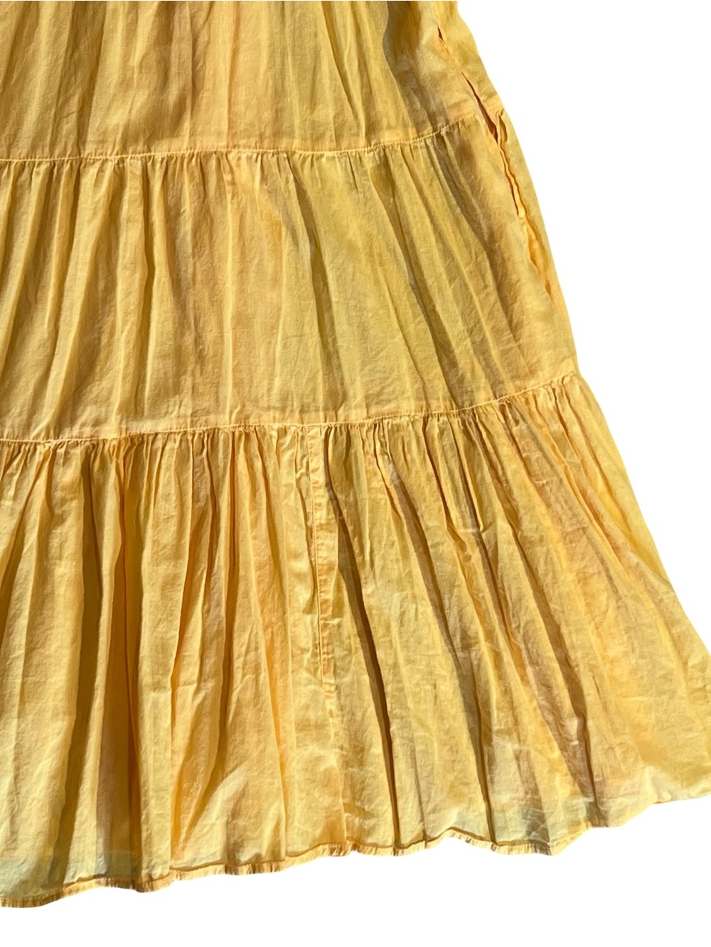 Sundance Yellow Tiered Midi Dress - Picture 5 of 13